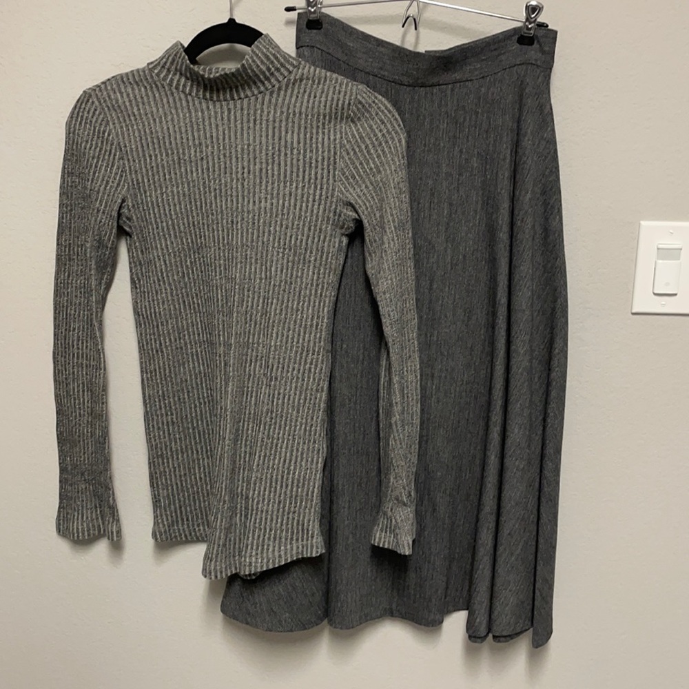 H&M top + Zara skirts